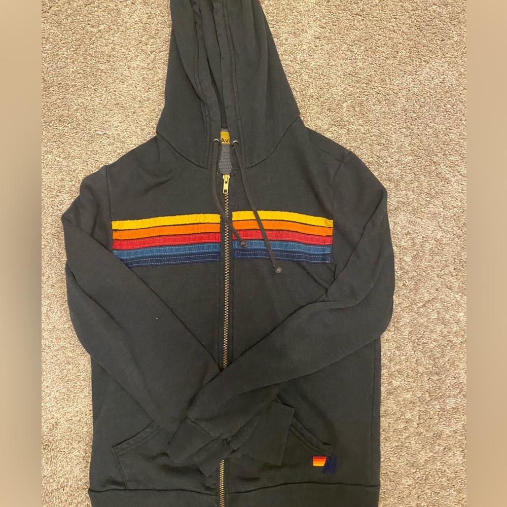 Aviator Nation Five Stripe Hoodie. Size small.